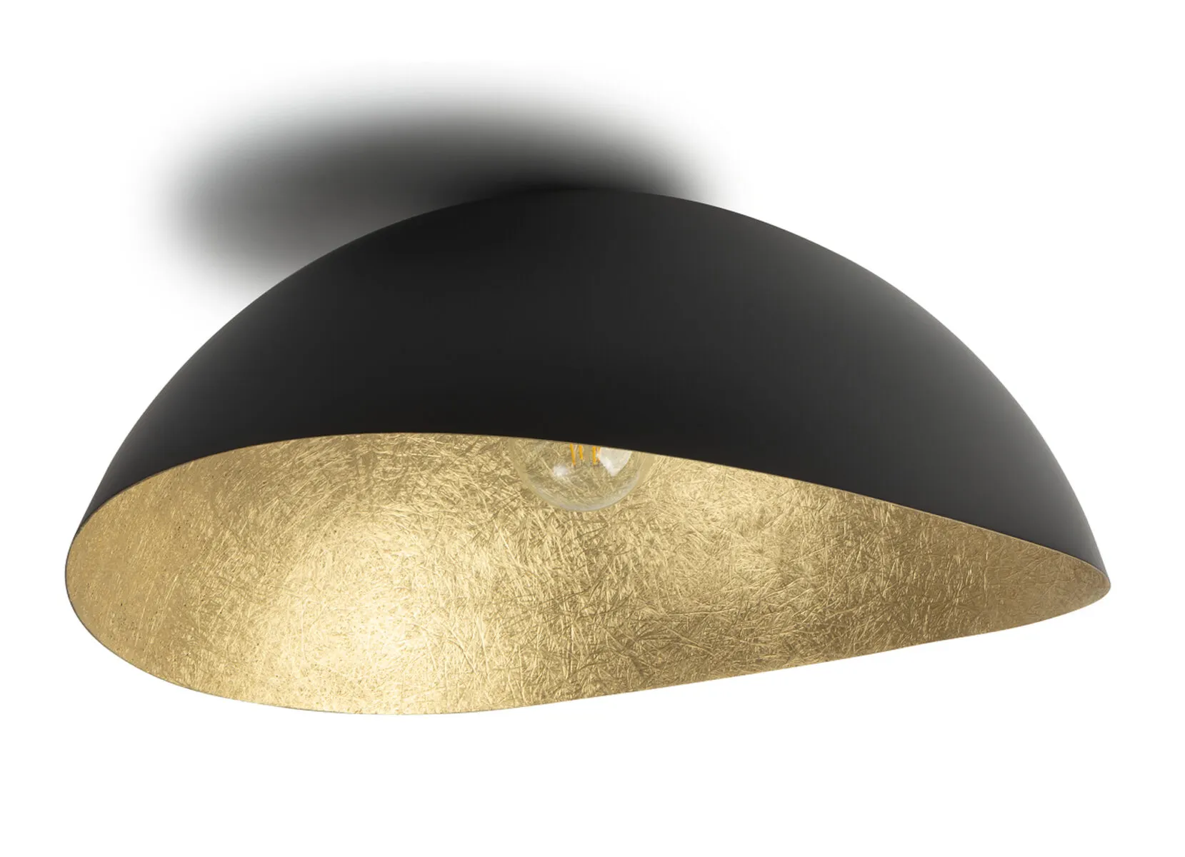 Lampa sufitowa/plafon SOLARIS XL czarno-złoty