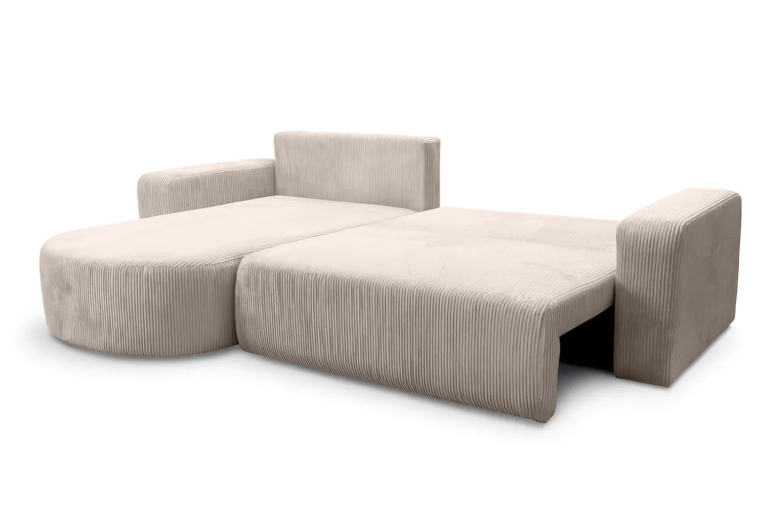 Narożnik uniwersalny BIS rozkładany tkanina Poso 02 cappuccino - NAROZNIK_BIS_XL_POSO02