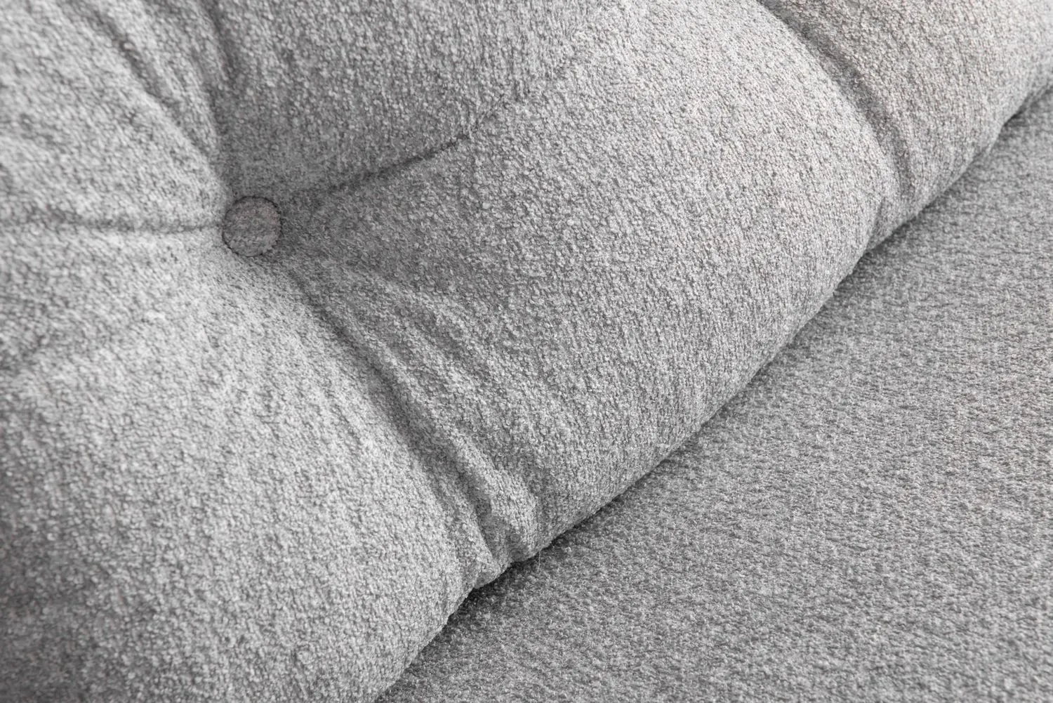 Sofa rozkładana 2-osobowa SANDO tkanina Teddy jasnoszara — zdjęcie 10