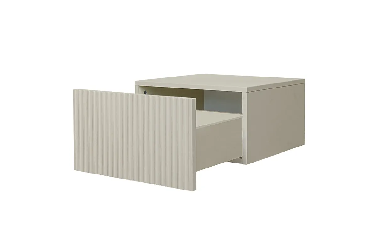 Szafka nocna wisząca z szufladą ( zestaw 2 szt. ) NICOLE 46 - kremowa - B_55623