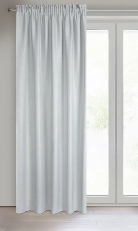FIRANA GOTOWA CELINE NA TAŚMIE 140 X 270 CM SREBRNY