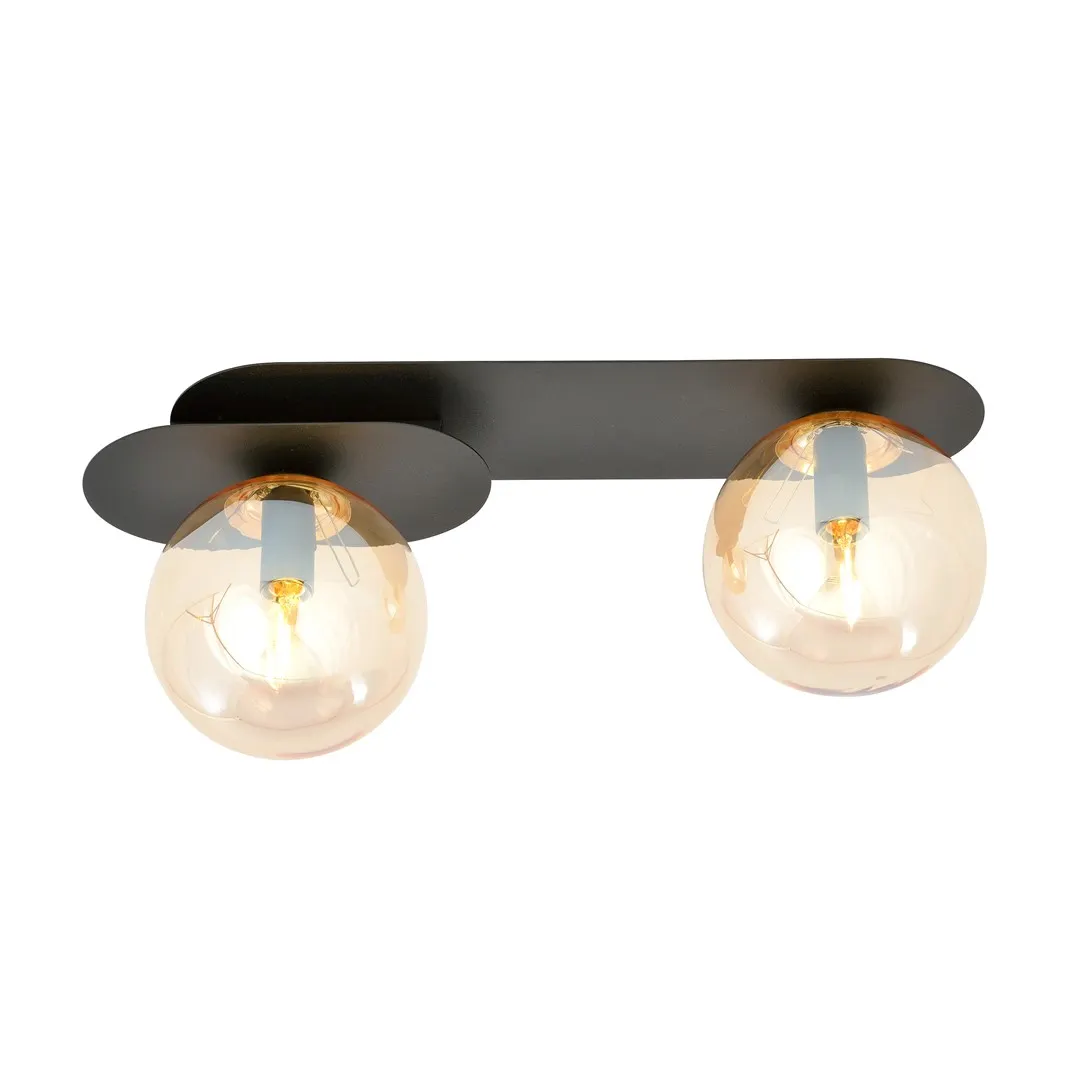 Lampa sufitowa  PLAZA Czarny 1120/2