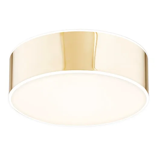 Plafon ATLANTIS LED 32W metalowy złoty biały 35cm okrągły