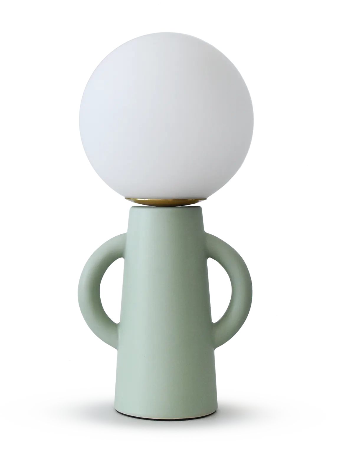 Lampa stołowa designerska PAUL ceramiczna zielona