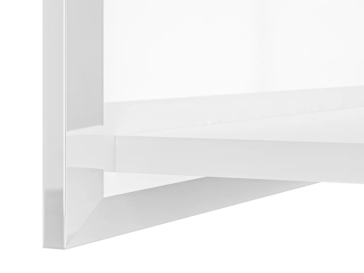 Półka ścienna GLAMOUR 06 biały połysk - 143 cm - 1GLAM06-001