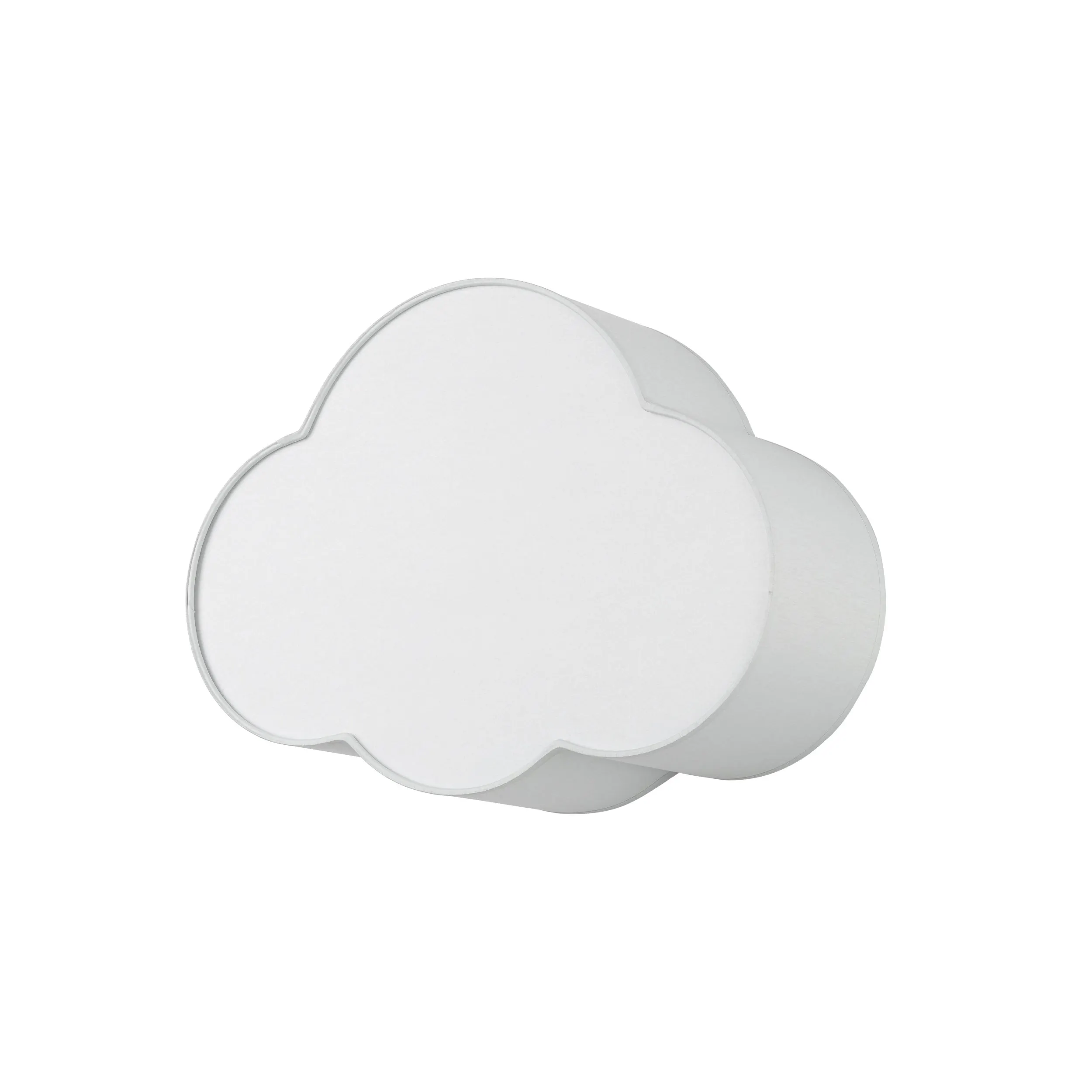 Plafon / Kinkiet CLOUD MINI szary z tkaniny z białym kloszem w kształcie chmury 41x31x13cm - TK_3144