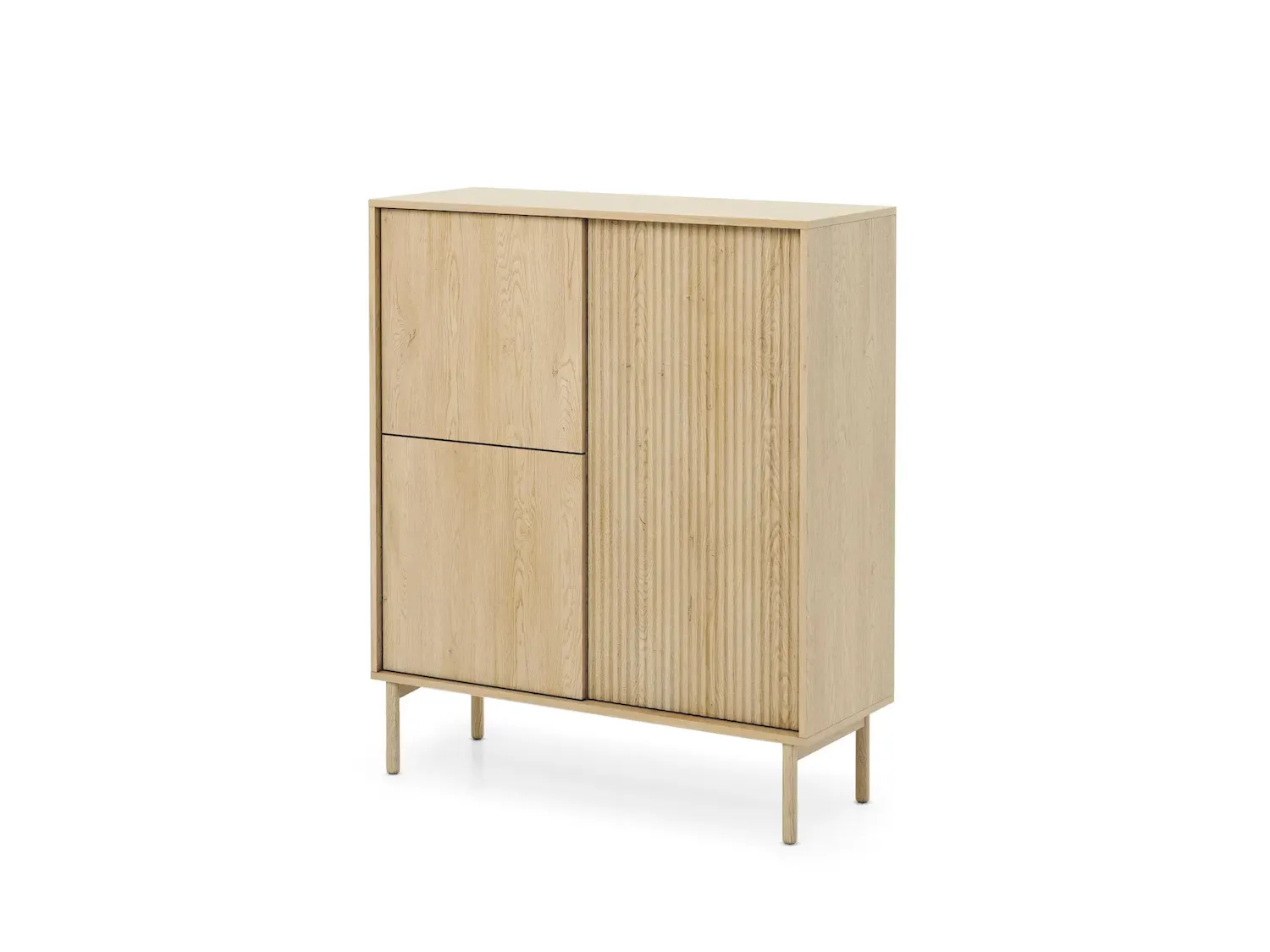 Komoda wysoka 3-drzwiowa TAVO dąb cremona