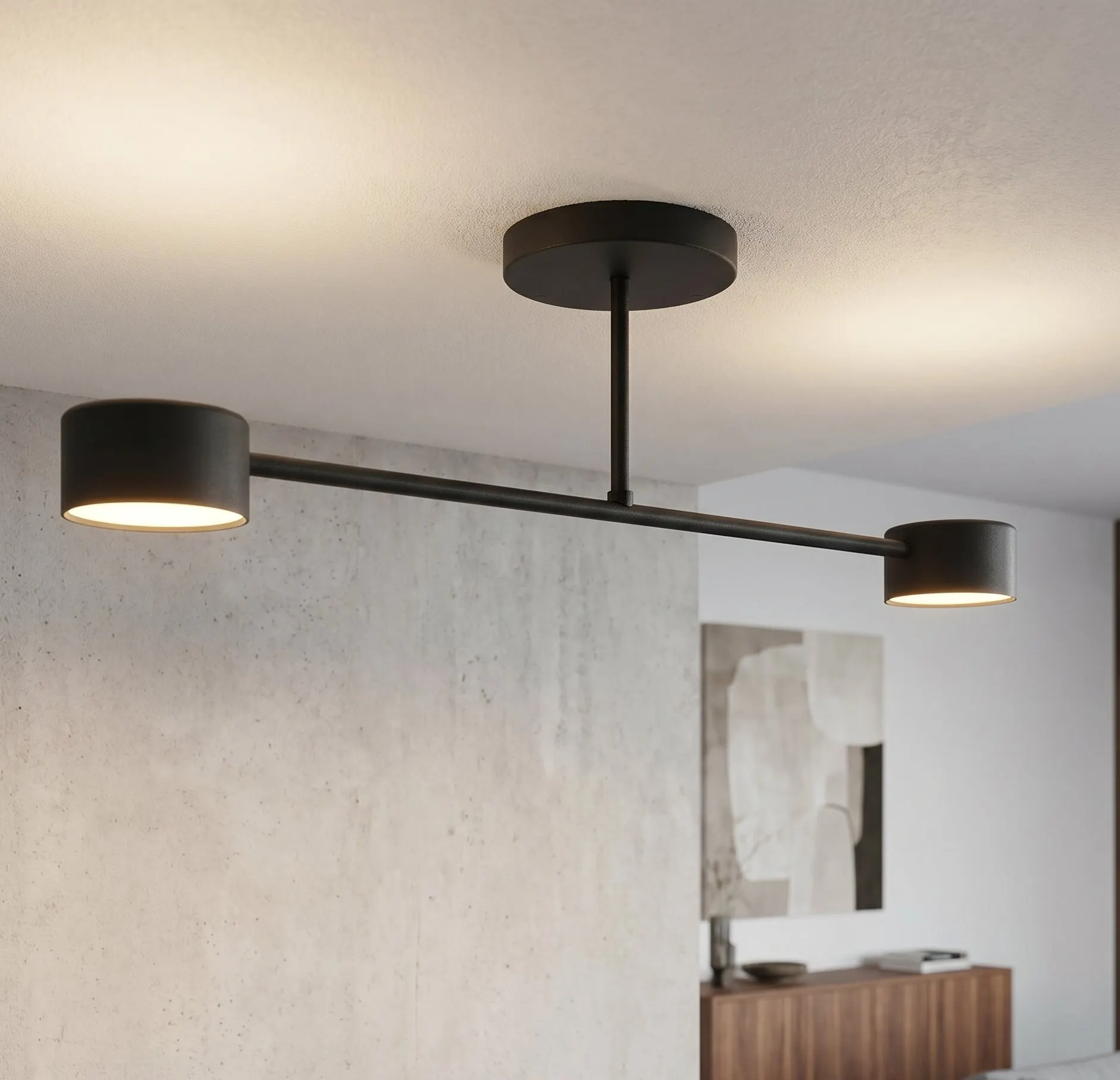 Lampa sufitowa HALO 2 BLACK czarna