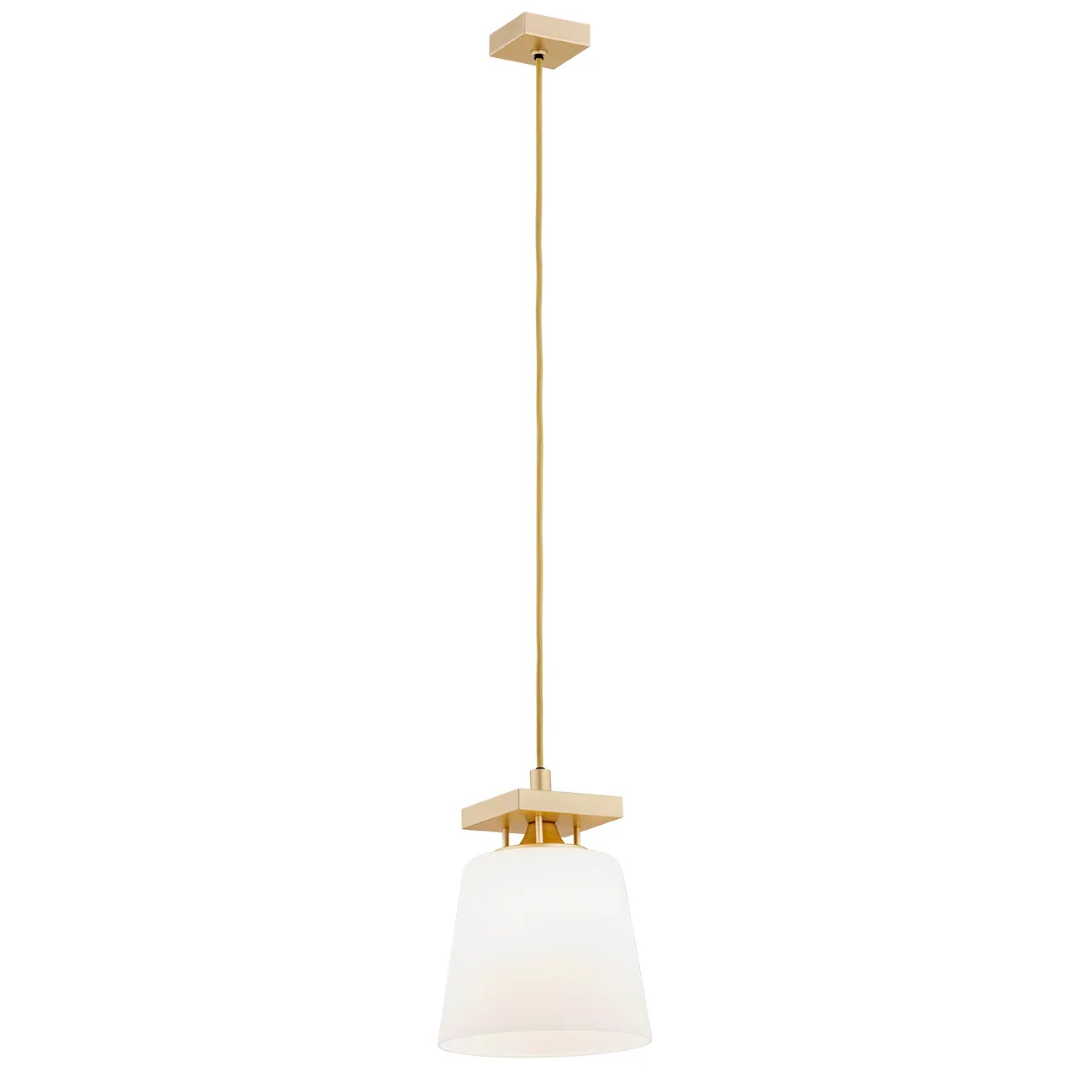 Lampa wisząca ARDEN złota opal 106x17cm Lampa