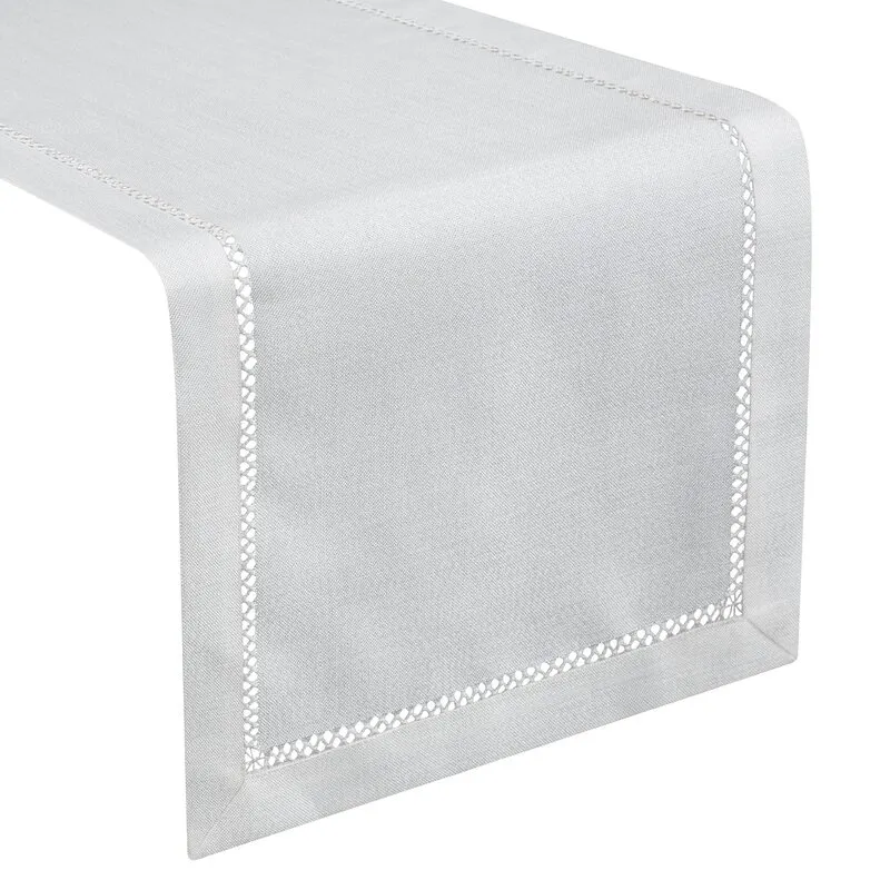 OBRUS EMILY 40X140 CM BIAŁY
