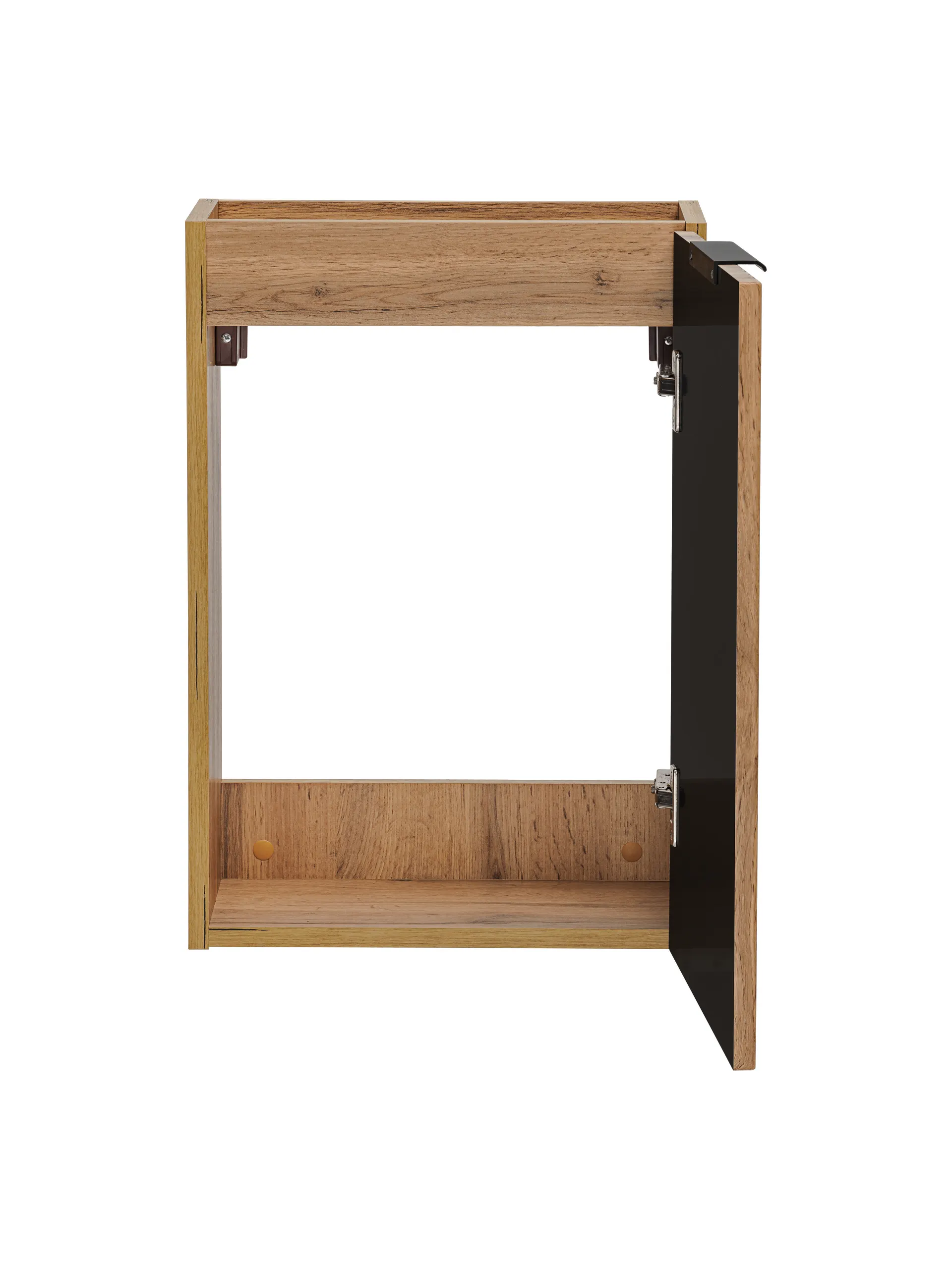 Szafka wisząca pod umywalkę ADEL ryflowana 57x40x22cm dąb wotan - ADEL_OAK_82-40-B-1D