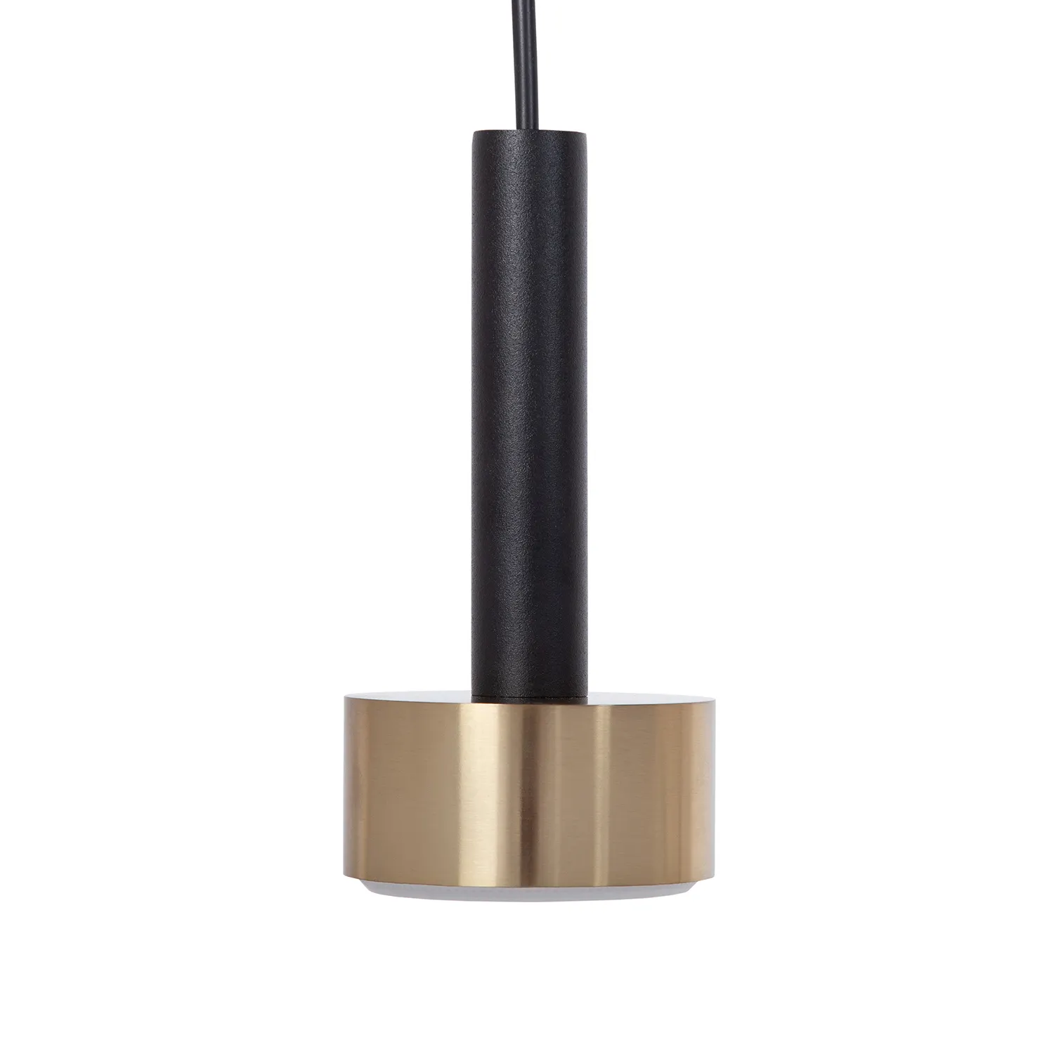 Lampa wisząca stalowa STAMP 3 czarny złoty szczotkowany - SI_41251