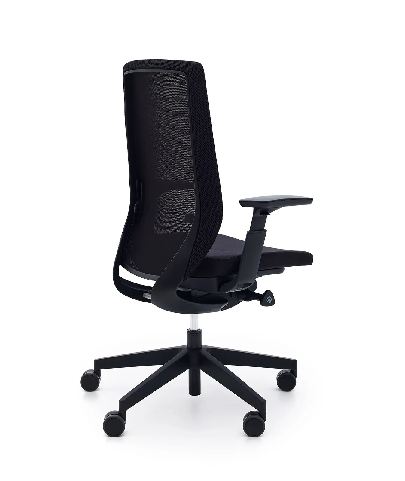 Fotel obrotowy AccisPro Regulacja podparcia, Funkcja ruchu siedziska, Czarny - EAT0000001