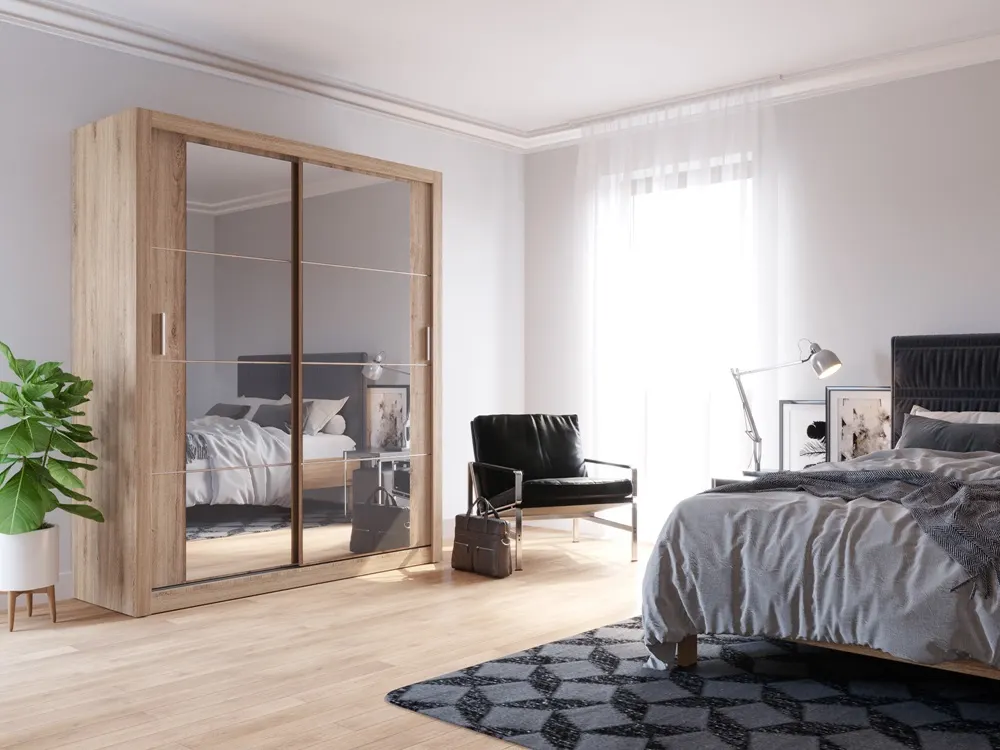 Szafa 2-drzwiowa ARTI AR-03 180cm dąb shetland - AR3DH