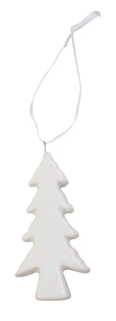 Zawieszka ceramiczna CHOINKA biała Zawieszka ceramiczna CHOINKA biała
