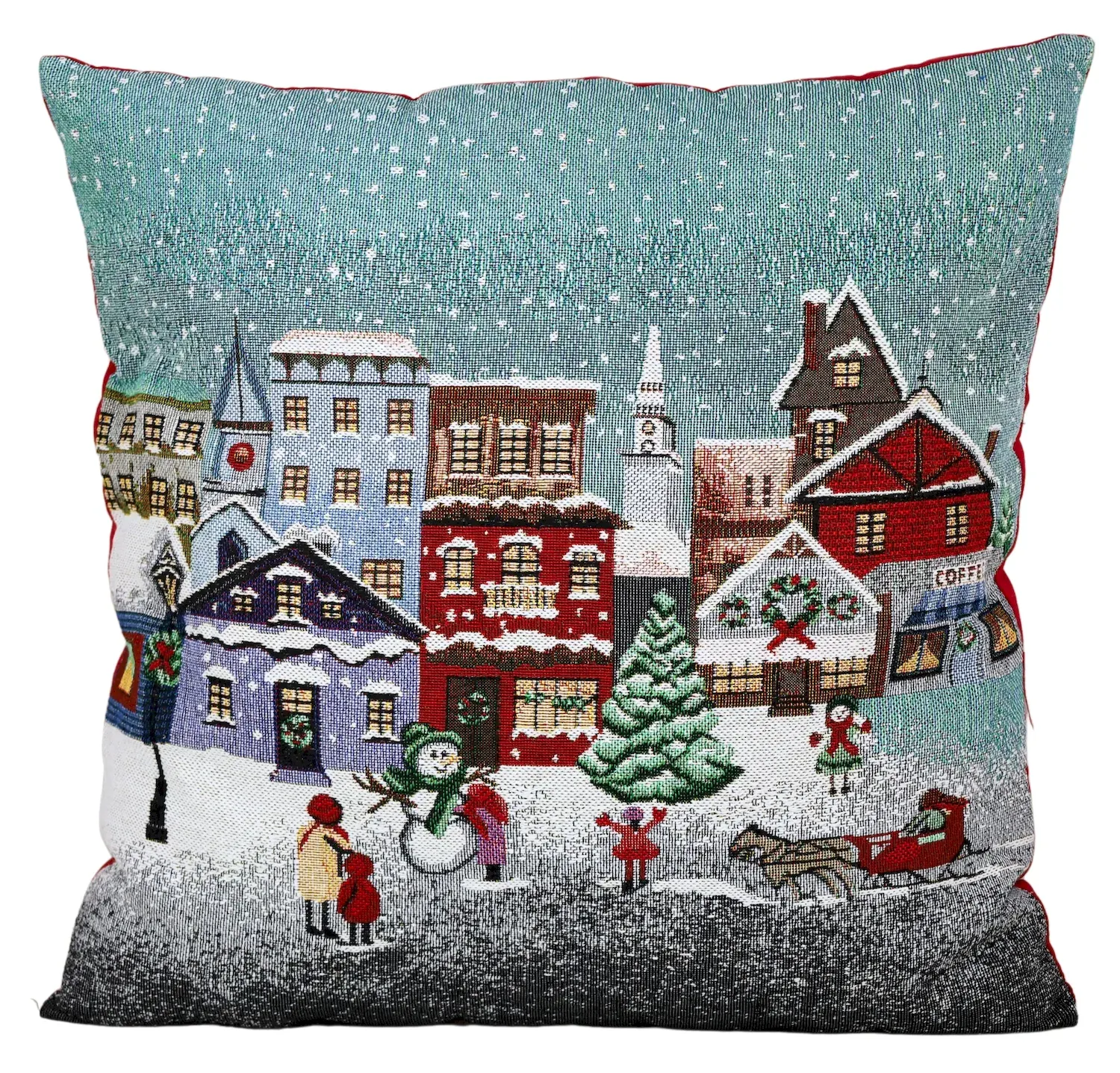 Poduszka świąteczna 45x45 z wzorem 951 wielokolorowa Poduszka świąteczna 45x45 z wzorem 951 wielokolorowa