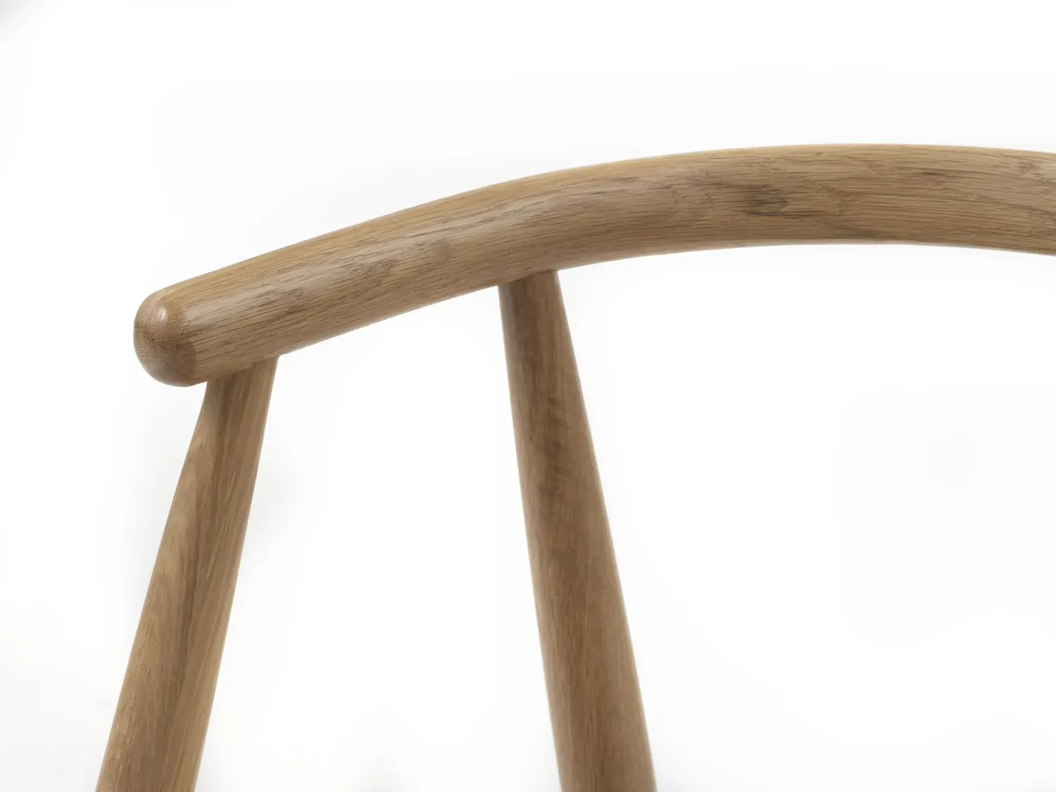 Krzesło drewniane okrągłe RELATE z podłokietnikami naturalny - UN_49560000