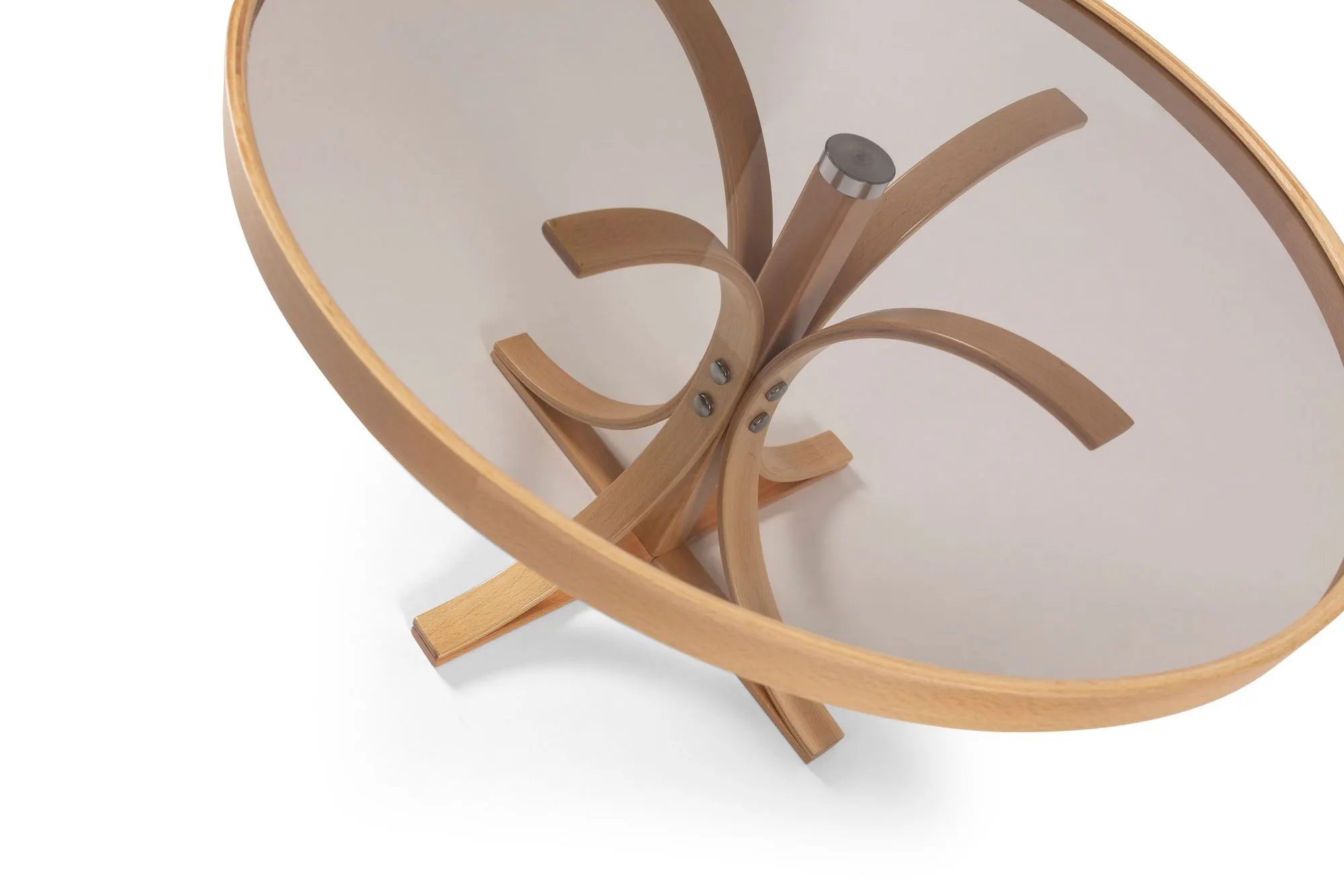 Stolik kawowy okrągły BOSTON fi 80 cm dab naturalny - ASI_643MRL1115