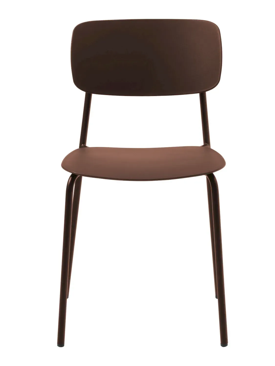 Krzesło metalowe KIRKLAND - ceglasty - UN_54310002