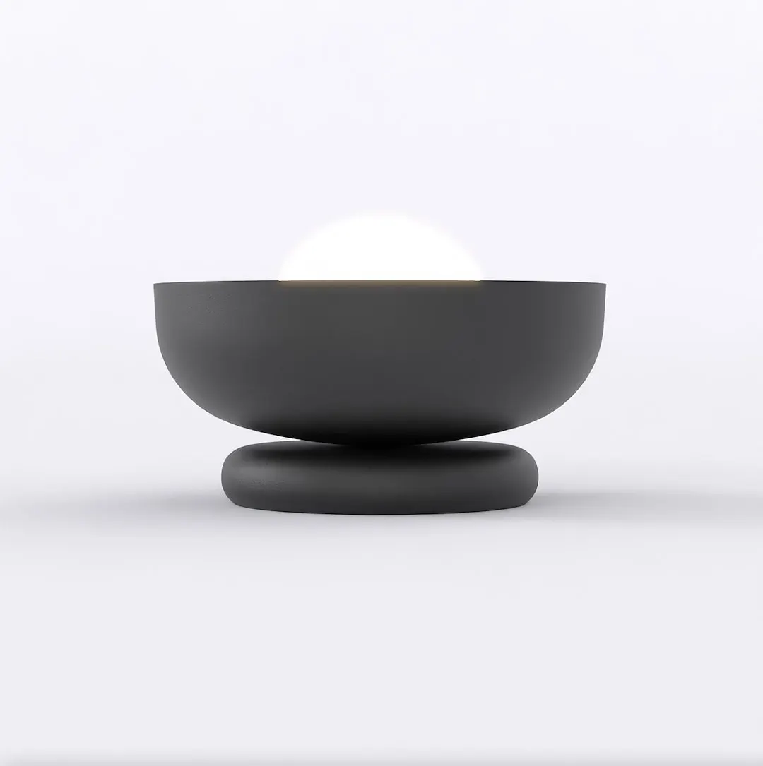 Lampka nocna metalowa OZZY LN1 czarna - 1515/LN1