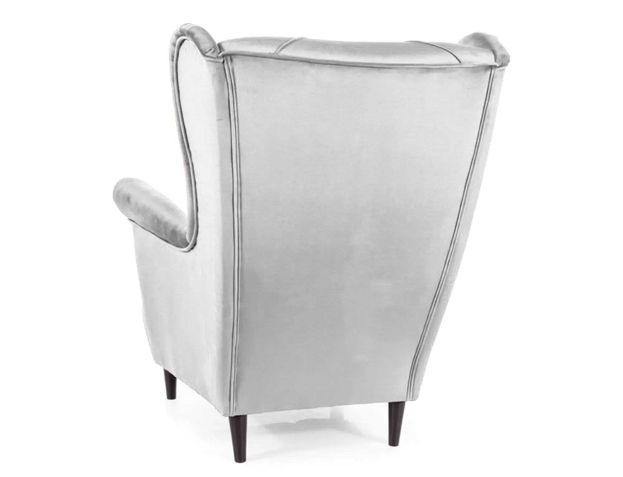 Fotel LADY VELVET Bluvel 03 jasny szary wenge Signal - LADYV03