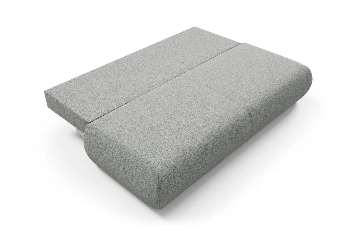 Sofa rozkładana z pojemnikiem PUENTE 214 cm stalowa