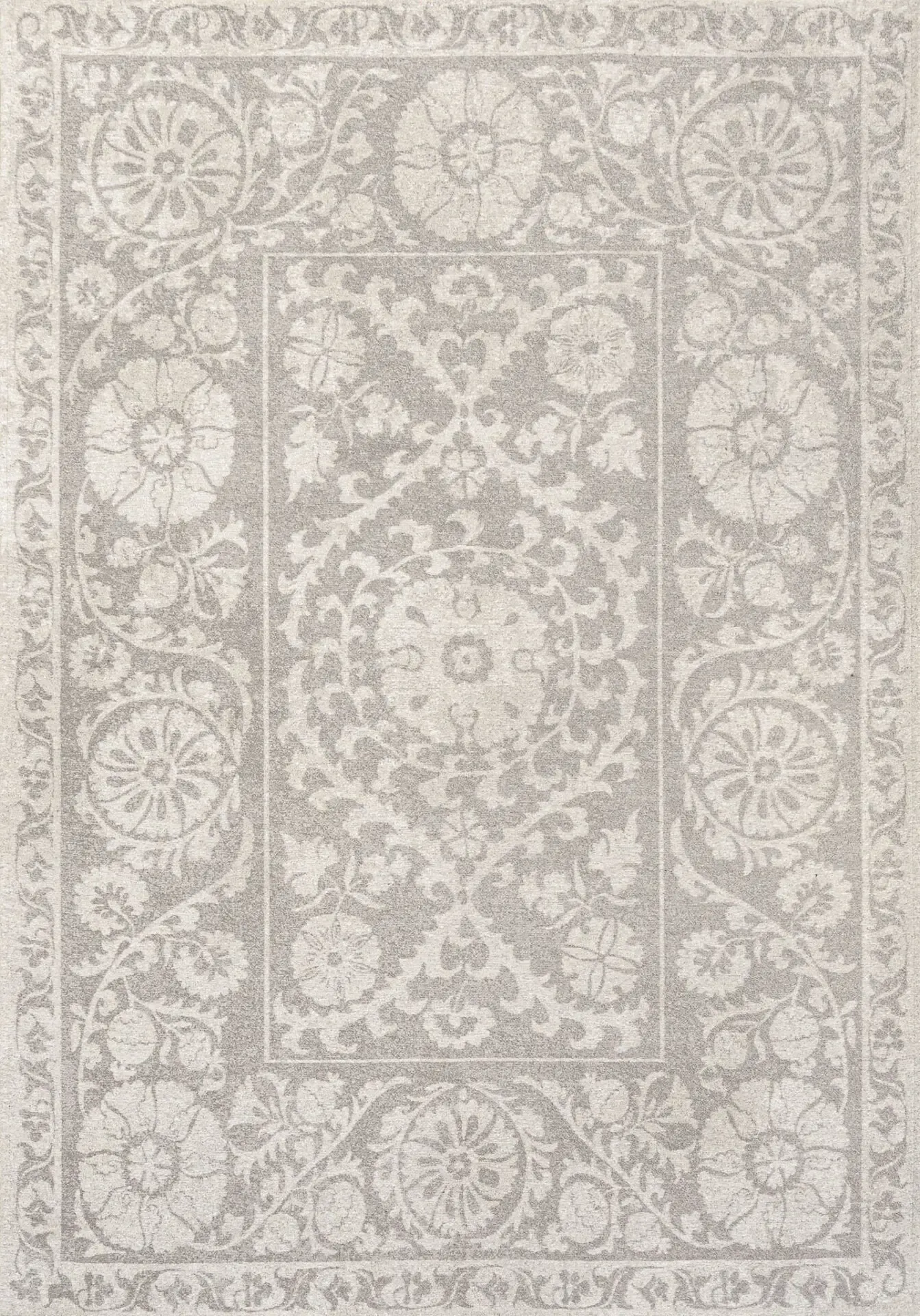 Dywan tkany ręcznie SUZANI BOREE 240x340 cm beżowy szary (9846)