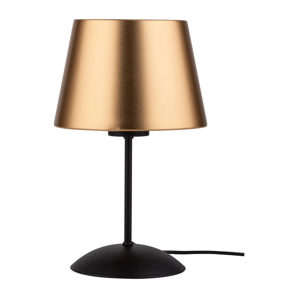 Lampka nocna GLORY złota z czarnym abażurem 33x20cm - TK_5496