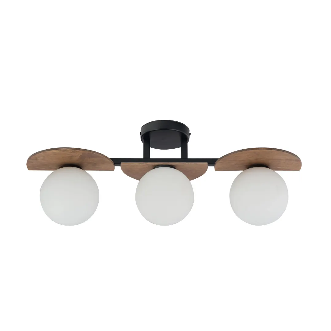 Lampa sufitowa/plafon MIRROR 3 czarno-brązowy