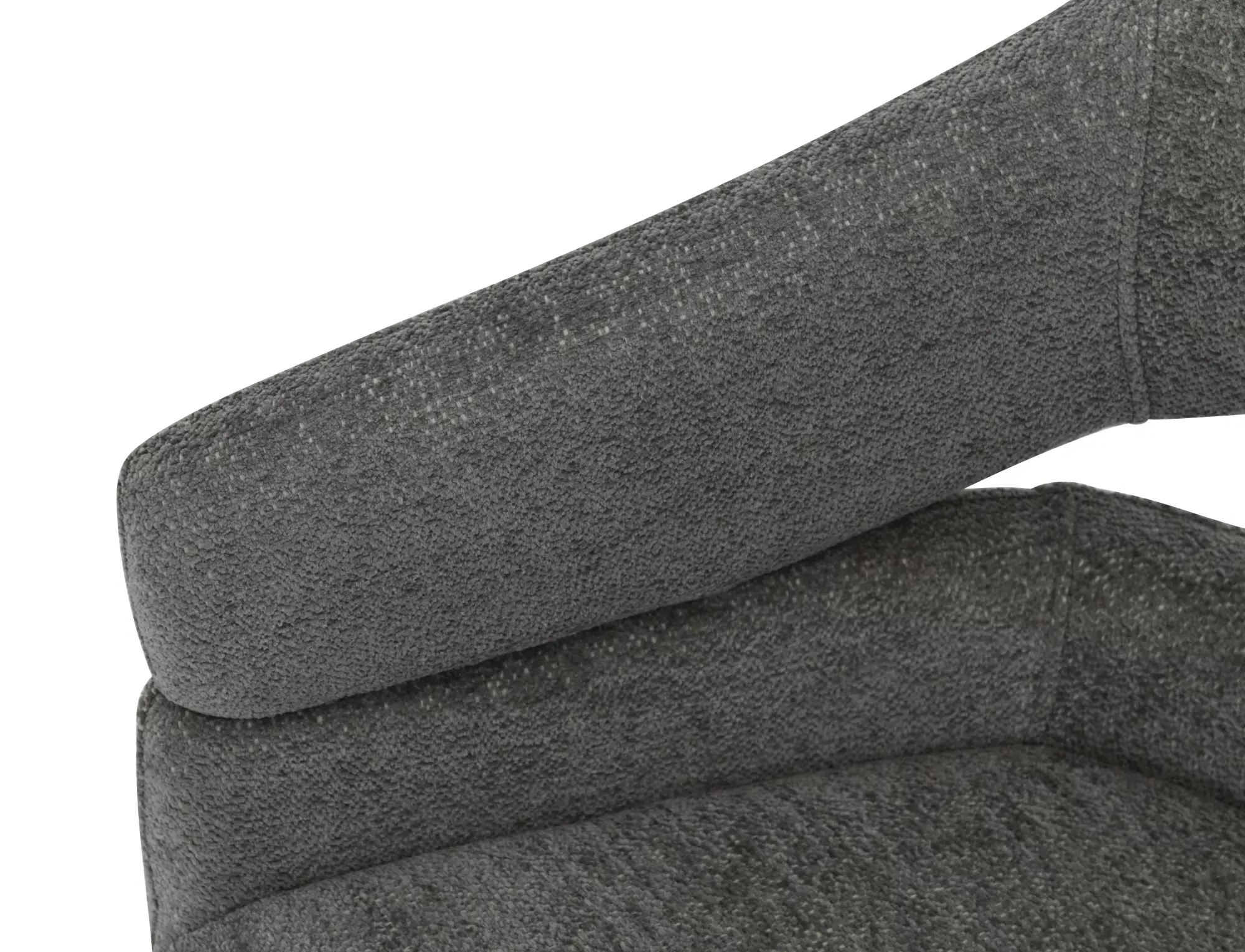 Krzesło obrotowe z podłokietnikami BORGO Raven 18 ciemnoszare czarne nogi - BORGORCCSZ