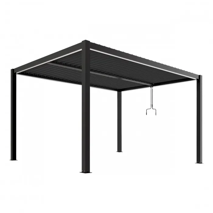 Pergola LUXE 3x4m z oświetleniem LED antracyt Esti&Esta