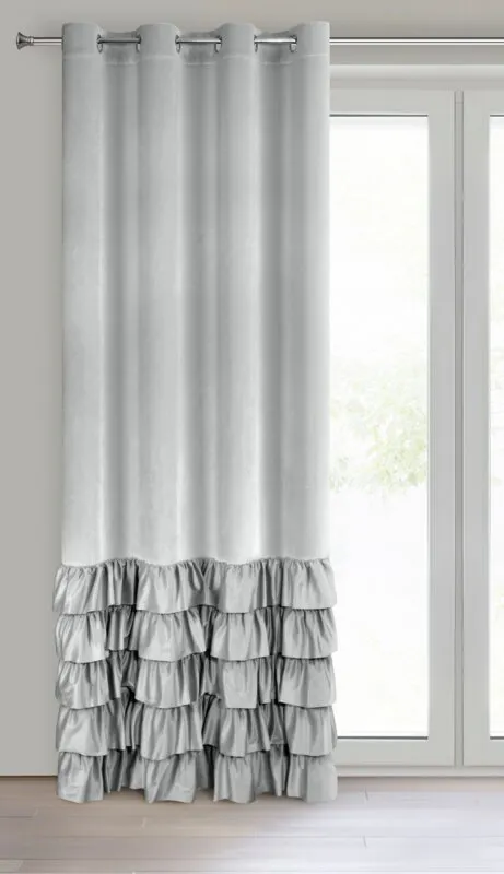 ZASŁONA GOTOWA DANI 140 X 250 CM SREBRNY - EU_454056