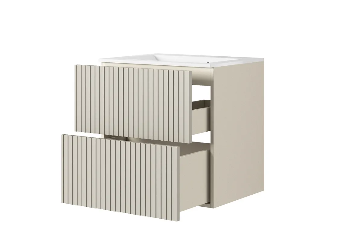 Szafka pod umywalkę NICOLE 60 2SZ - kremowa - B_149050