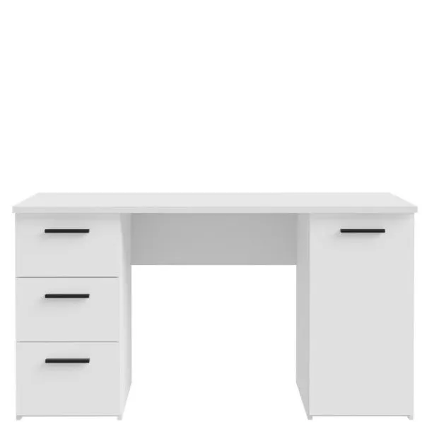 Biurko NET106 z szafką i 3 szufladami - biały - MT311-120