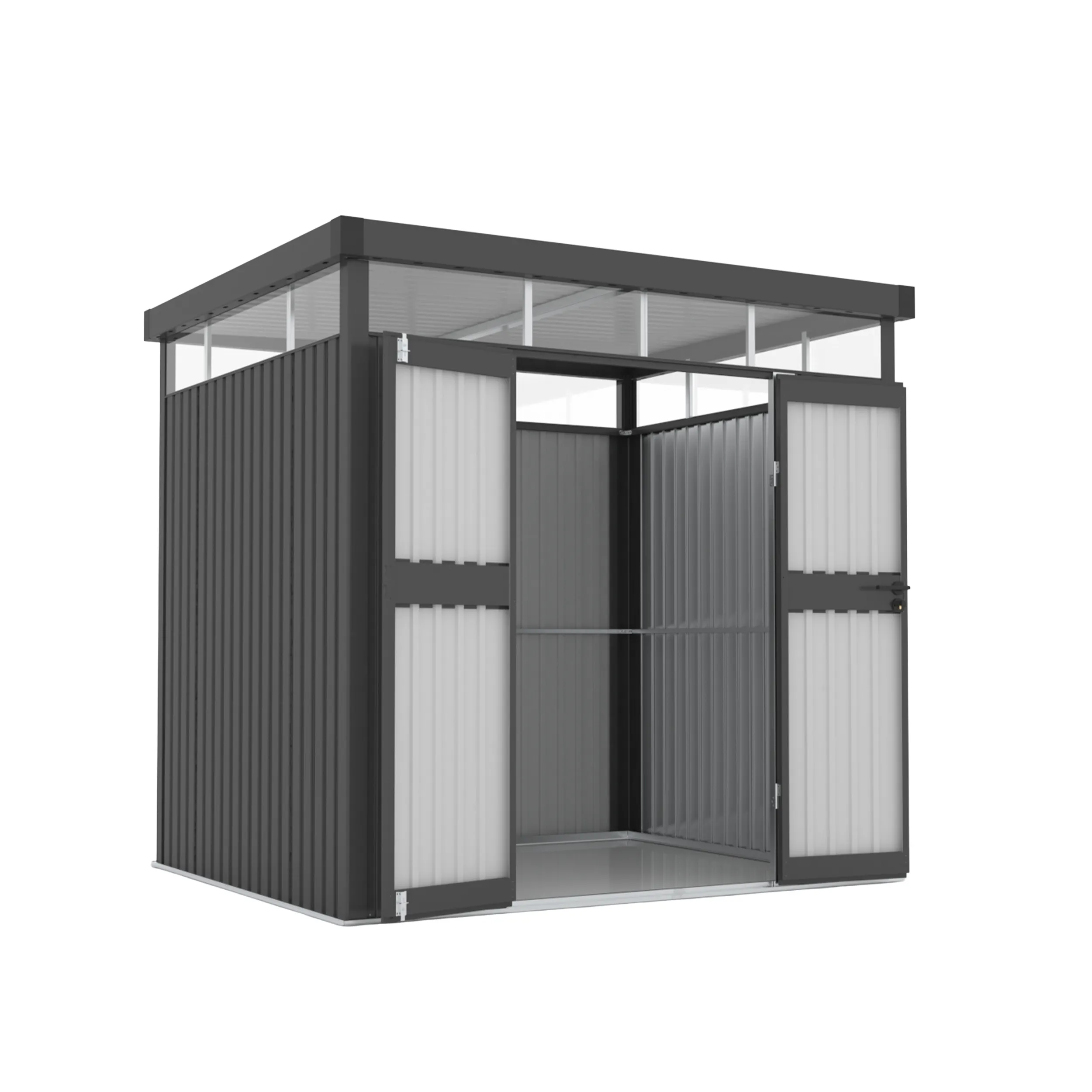 Domek narzędziowy MIR1008PC stal ocynkowana 200x239x227 antracyt - MI_5905610257415