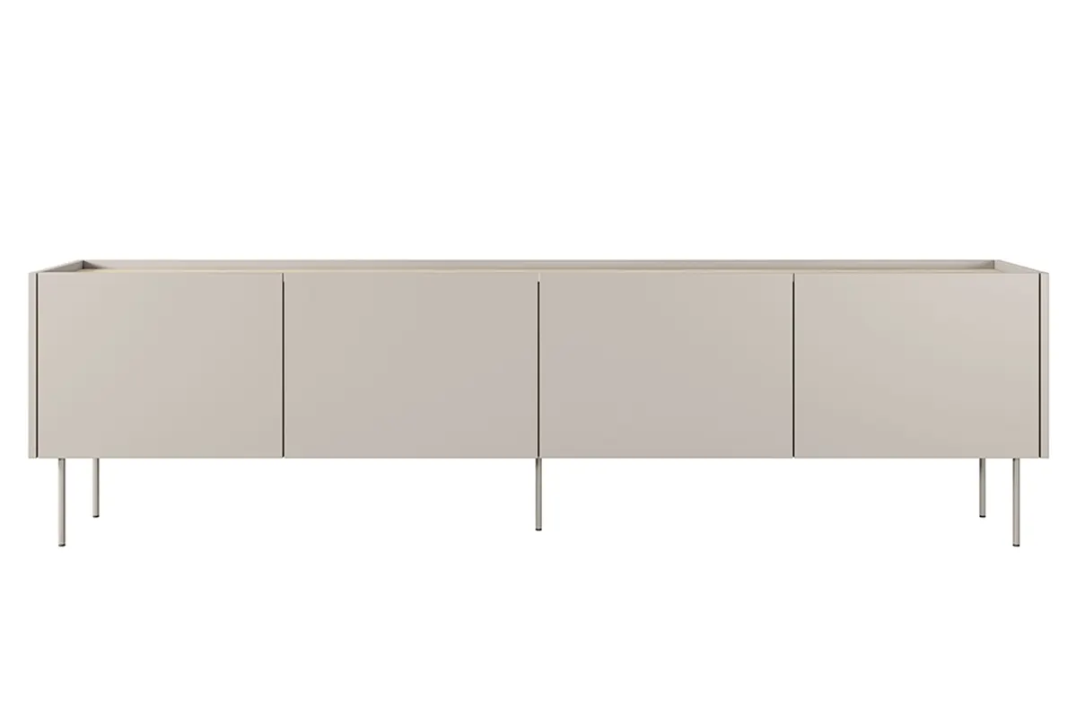 Szafka RTV DESIN 220 z 2 szufladami - kremowa - dąb nagano - B_149144