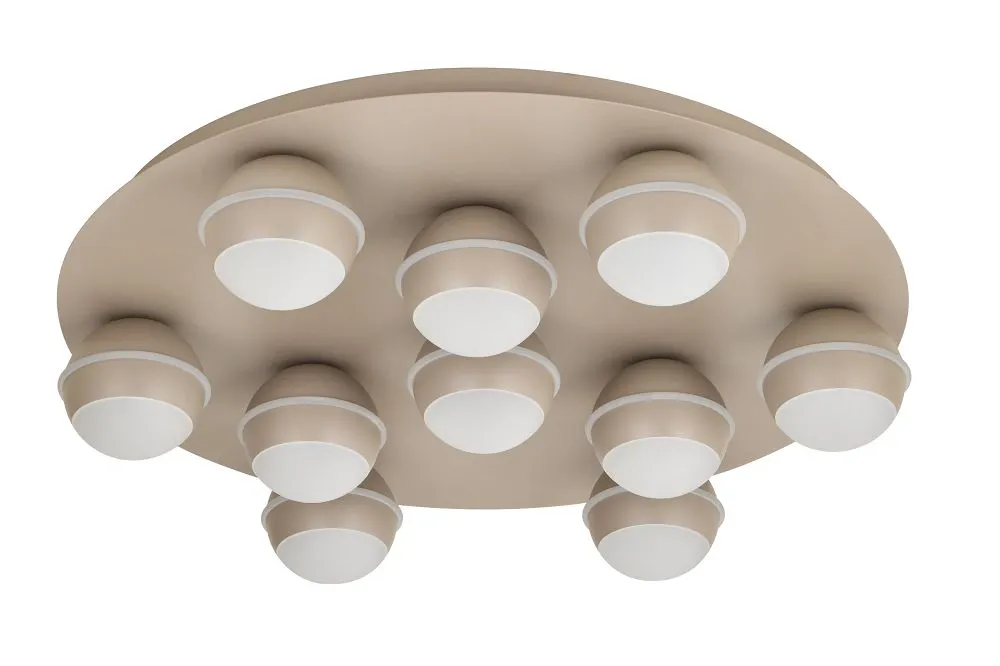 Plafon okrągły BIARRITZ 10 LED kaszmirowy Plafon okrągły BIARRITZ 10 LED kaszmirowy
