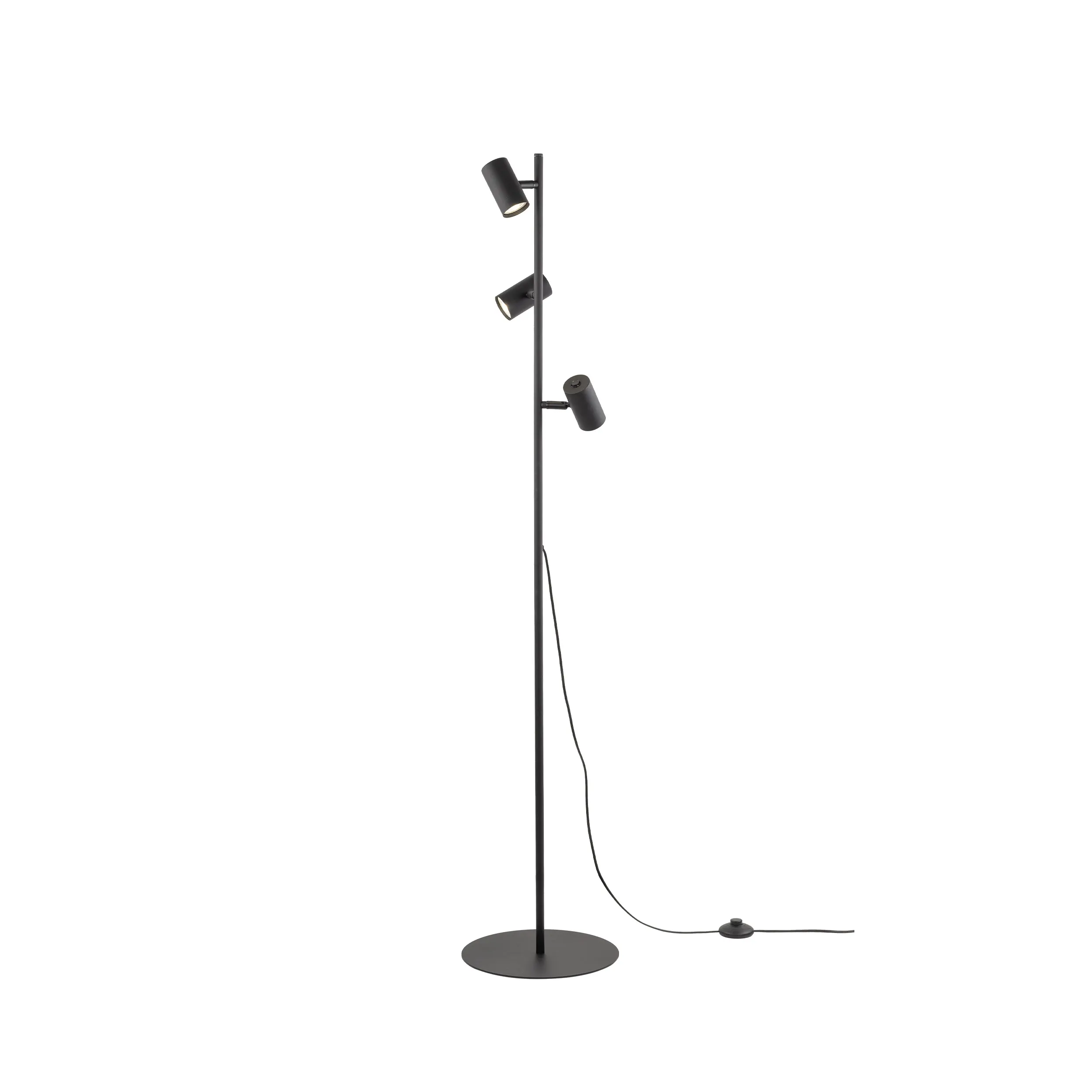 Lampa podłogowa TOP czarna regulowana 150x30cm - TK_16064