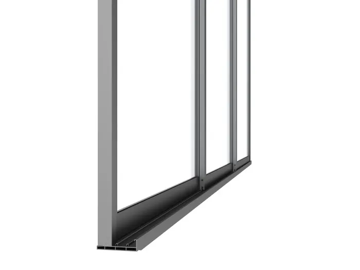 Drzwi przesuwne szklane LUXE 270x218cm do 3m antracyt - MI_5905610251550