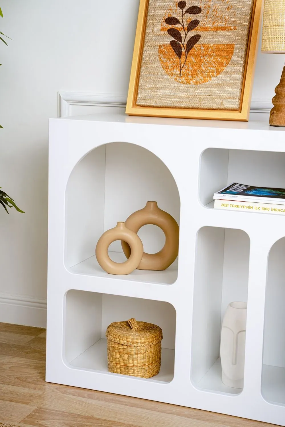 Regał z przegrodami LESSA 80 cm biały - ASI_125GLN1224