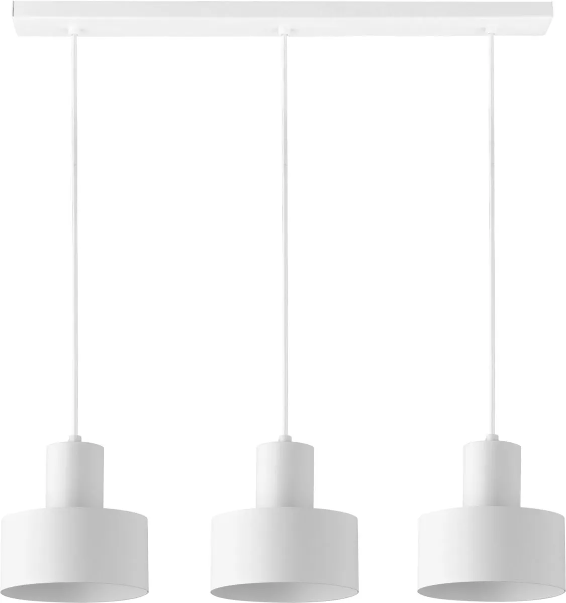 Lampa wisząca RIF 3 metalowa biała