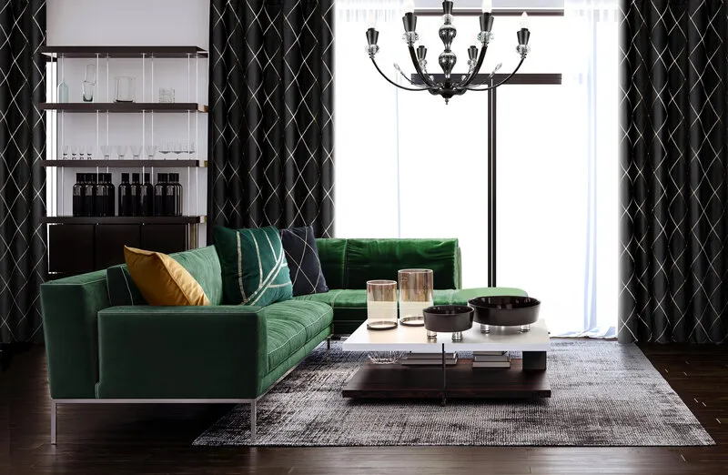 POSZEWKA BLINK 38 45 X 45 CM CIEMNOZIELONY - EU_395892