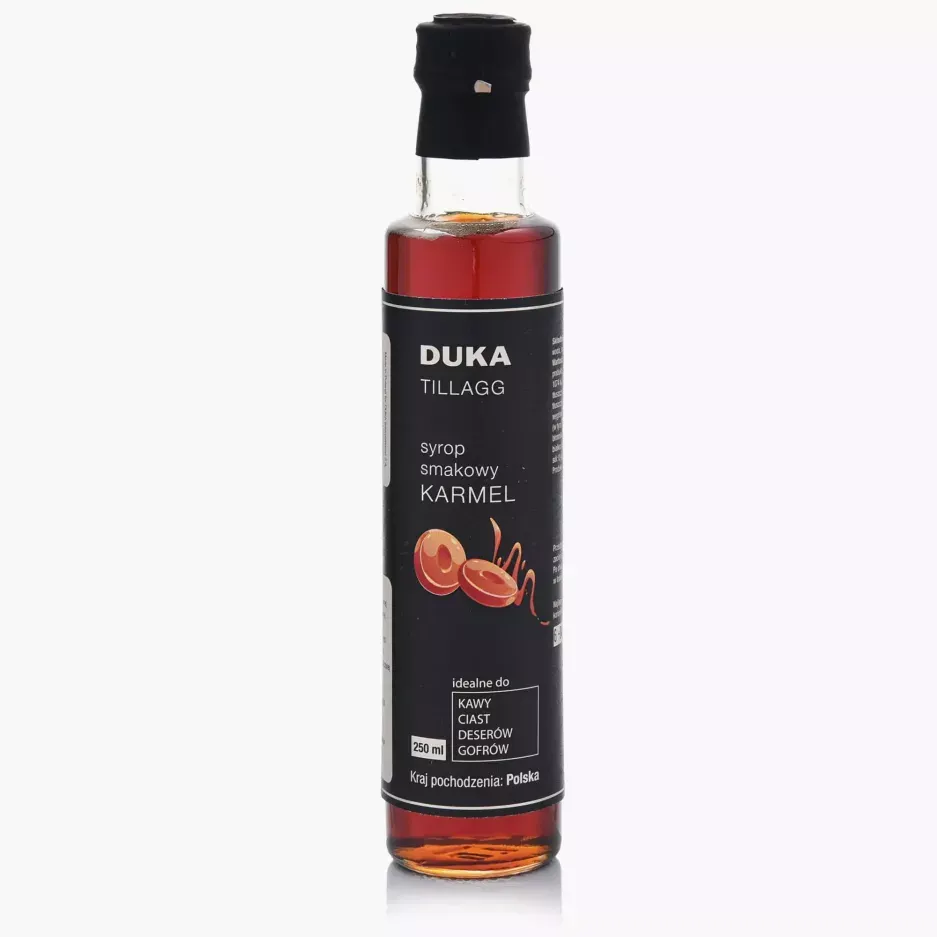 SYROP smakowy do kawy KARMELOWY 250 ML DUKA TILLAGG
