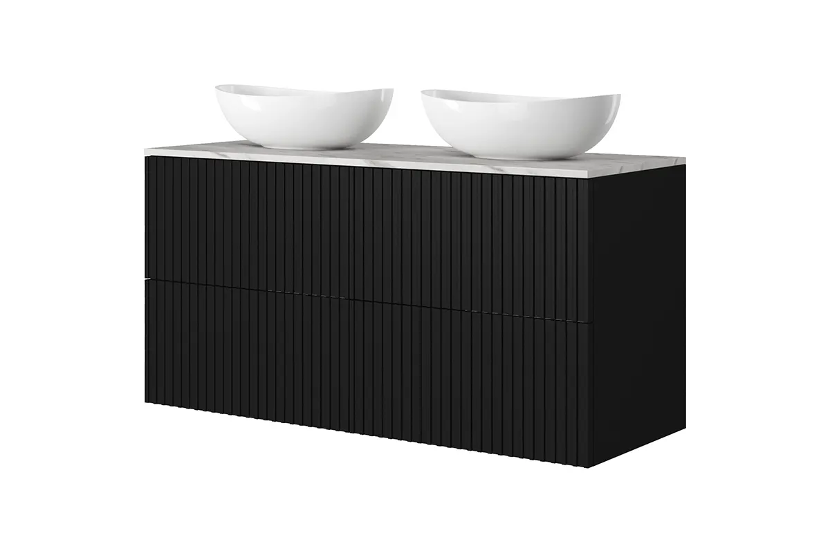 Szafka pod umywalkę NICOLE 60 2SZ - czarny mat - B_149038