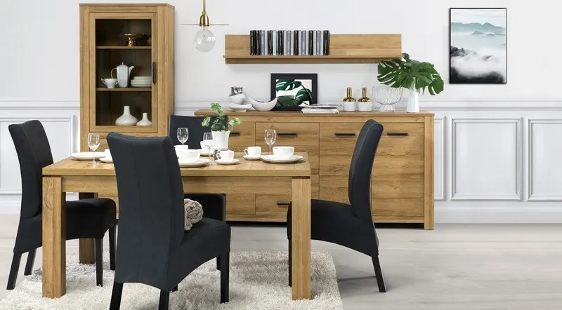 Witryna mała HAVANNA dąb postarzany HVNV411R-D67 FORTE - HVNV411R-D67