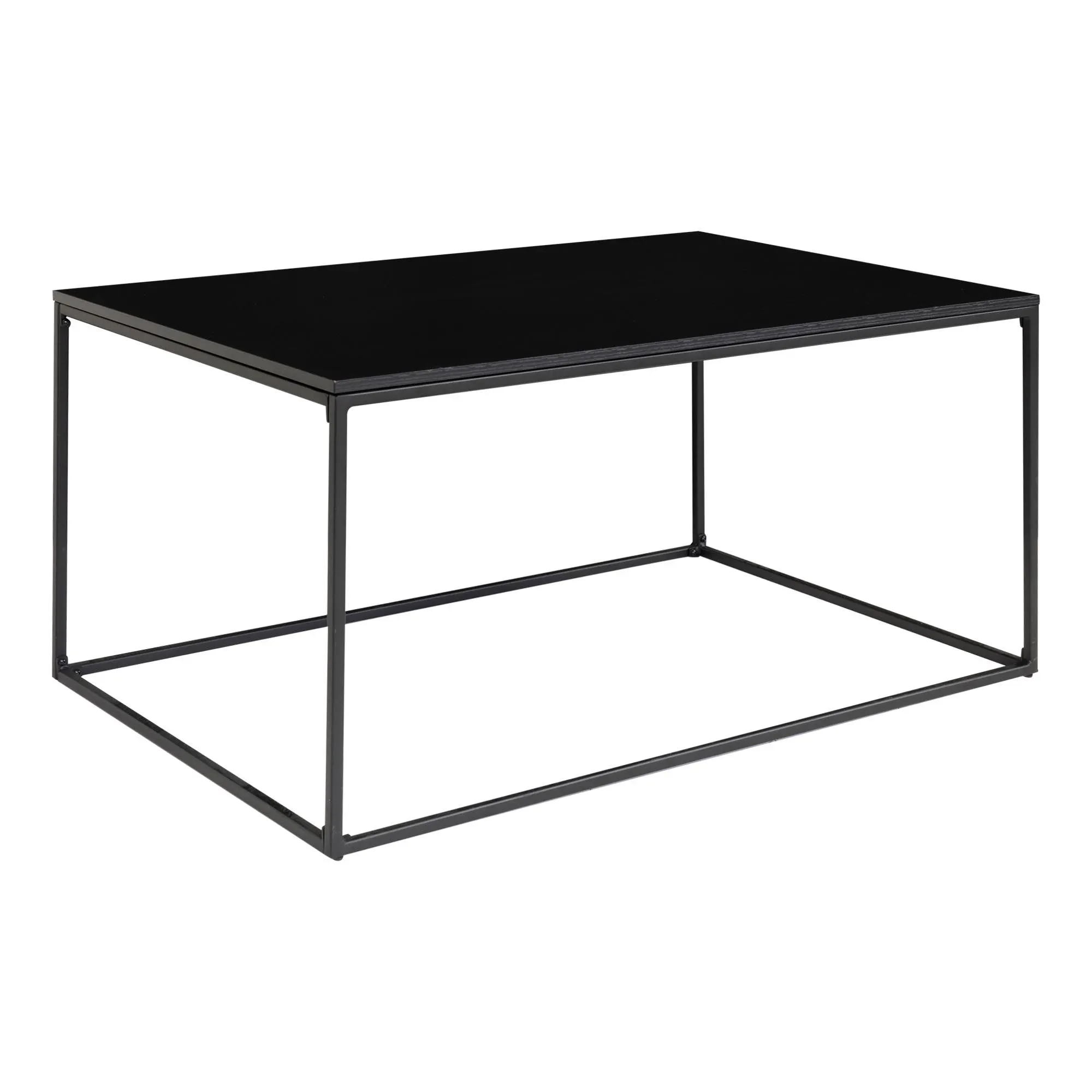 Stolik kawowy prostokątny VITA rama 60x90x45 cm - czarny Stolik kawowy prostokątny VITA rama 60x90x45 cm - czarny