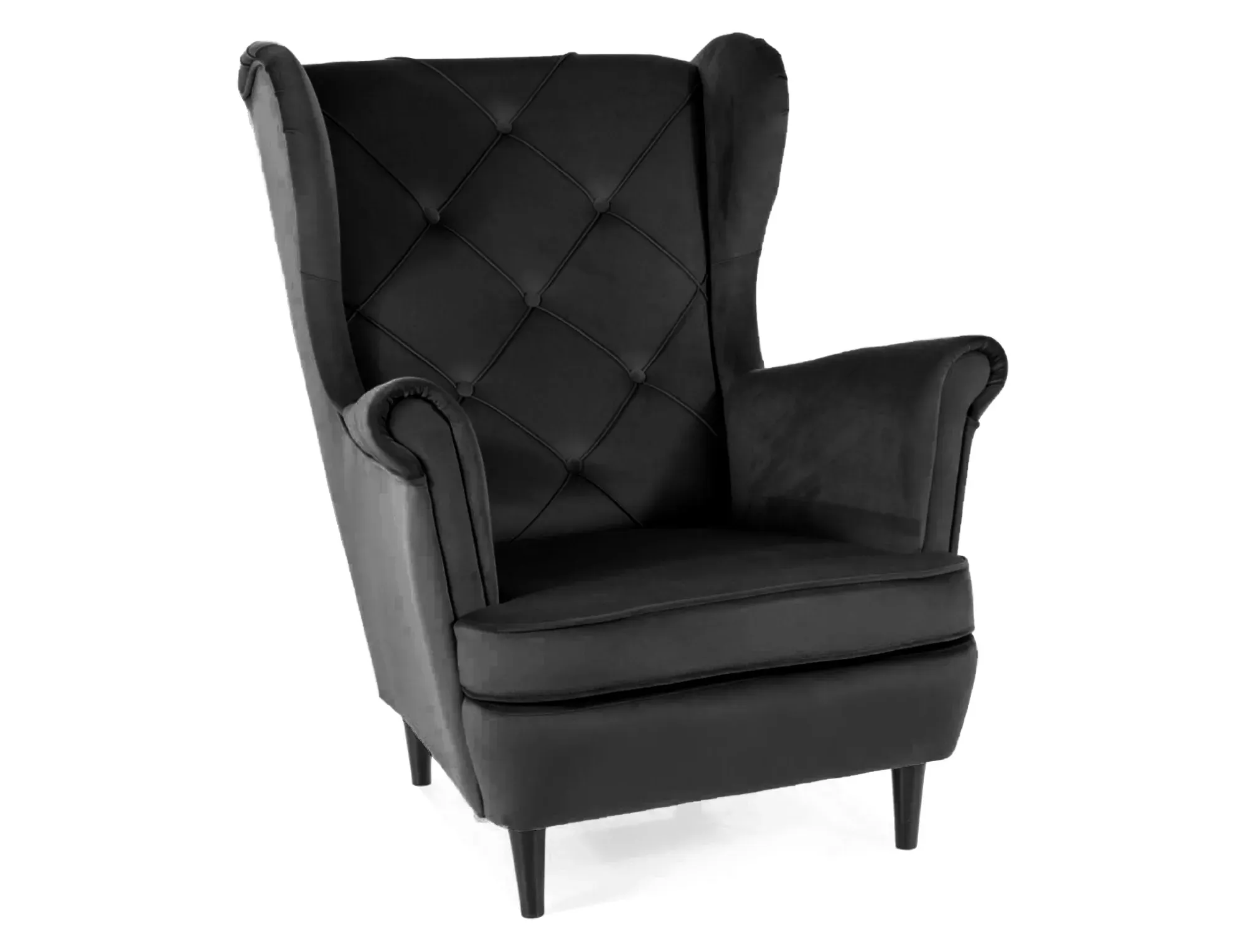 Fotel LADY VELVET Bluvel 19 czarny wenge Signal Fotel LADY VELVET Bluvel 19 czarny wenge Signal