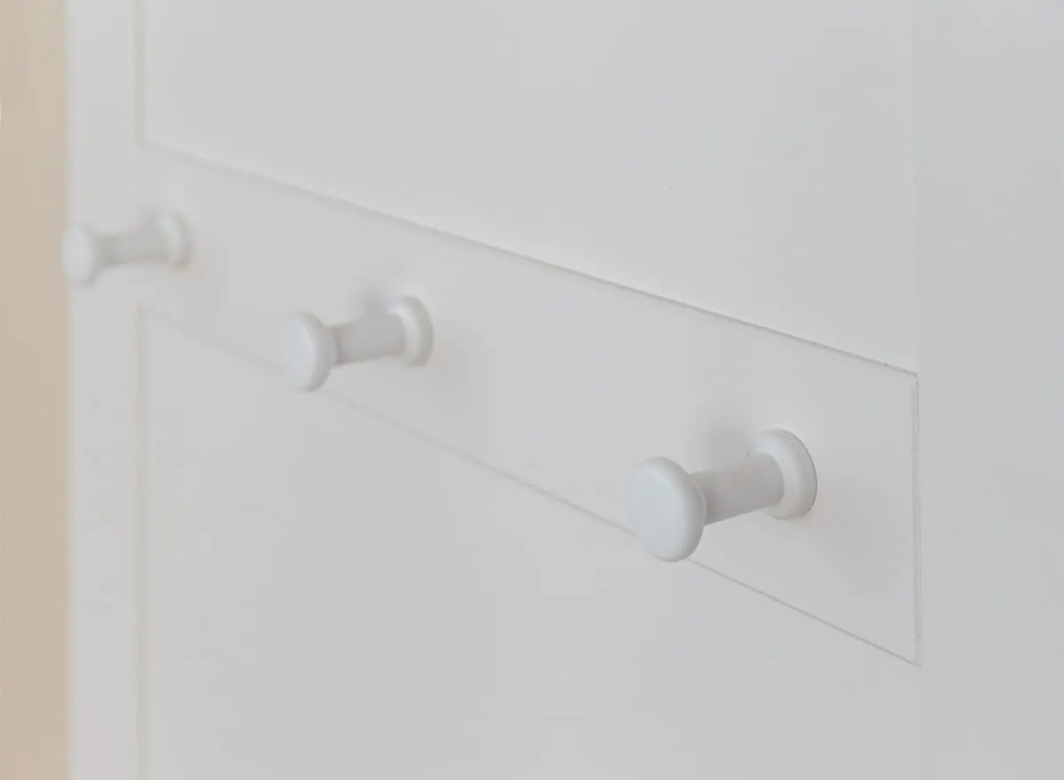 Panel z wieszakiem MARONE ELITE - biały, złocisty - PLMEL28