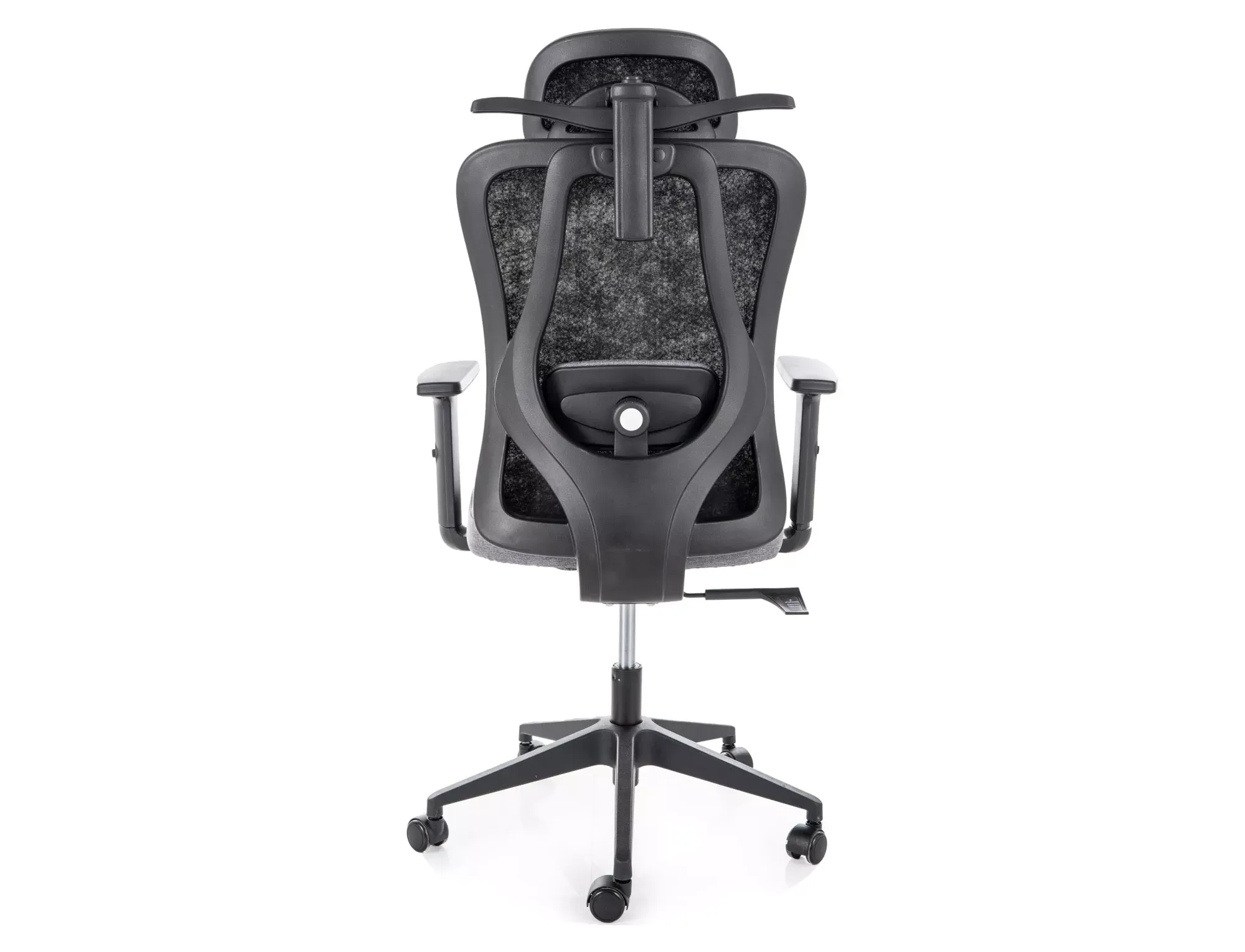 Fotel biurowy obrotowy Q-080M ergonomiczny czarny - OBRQ080MC