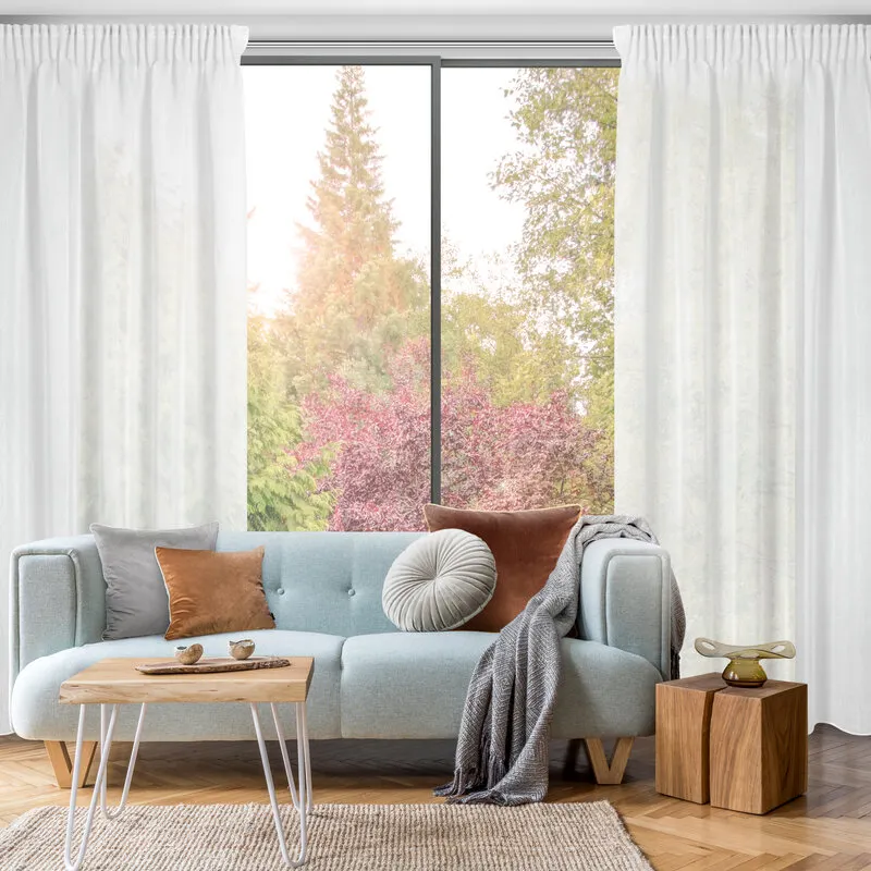 FIRANA GOTOWA MARGO NA TAŚMIE 140X270 CM BIAŁY — zdjęcie 15